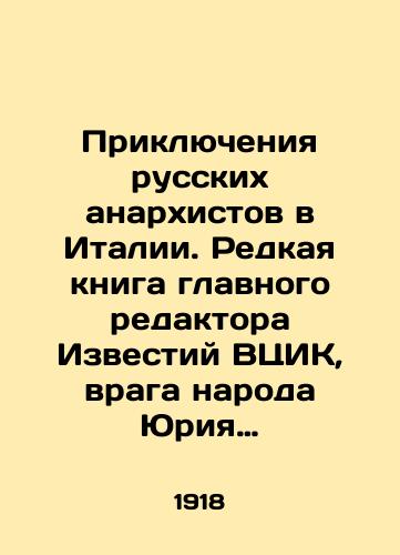 Priklyucheniya russkikh anarkhistov v Italii. Redkaya kniga glavnogo redaktora Izvestiy VTsIK, vraga naroda Yuriya Mikhaylovicha Steklova (O.M. Nakhamkes)/The Adventures of Russian Anarchists in Italy: A Rare Book by Yuri Mikhailovich Steklov, Editor-in-Chief of Izvestia, Enemy of the People (O.M. Nahamkes) - landofmagazines.com