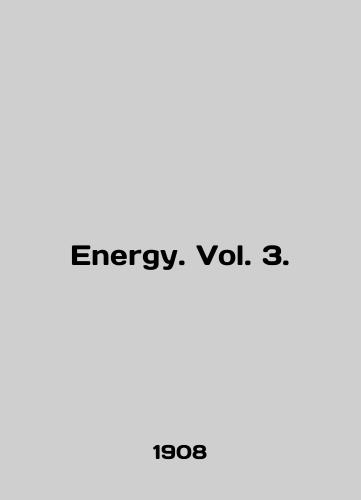 Energy. Vol. 3./Energy. Vol. 3. In English - landofmagazines.com