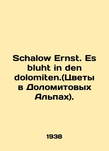 Schalow Ernst. Es bluht in den dolomiten.(Tsvety v Dolomitovykh Alpakh)./Schalow Ernst. Es bluht in den dolomiten. (Flowers in the Dolomites). In Russian - landofmagazines.com
