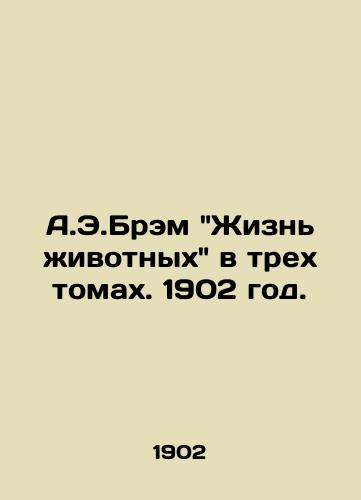 A.E.Brem Zhizn ivotnyx v trex tomax. 1902 god./A.E. Brams Life of Animals in the third volume of 1902. - landofmagazines.com